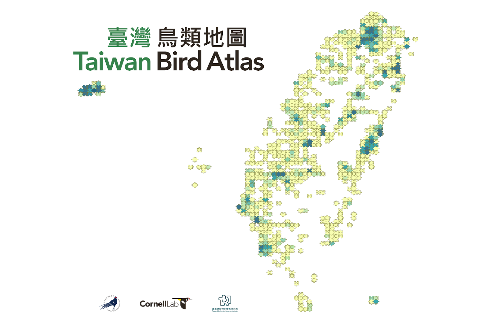 2015年製 台湾地図と鳥のデザイン Taiwan Launches First National Bird Atlas Project | 社團法人中華